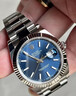 【二手99新】勞力士（ROLEX）日志型系列手表男日志型系列自動(dòng)機(jī)械18K金日歷夜光商務(wù)休閑腕表 41mm藍(lán)盤(pán)精鋼-m126334-0001 曬單實(shí)拍圖