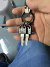 九乘（JIUCHENG）汽車鑰匙扣電動自行車男防丟掛扣高檔摩托車腰掛創(chuàng)意簡約車 071黑 曬單實拍圖