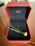 周大福平安喜樂(lè)胖福黃金項(xiàng)鏈套鏈(工費(fèi)720)45cm 約9.15g EOF1624 曬單實(shí)拍圖
