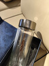 茶水分離杯雙層高硼硅玻璃杯商務(wù)男耐高溫泡茶水杯子大容量茶水杯 商務(wù)黑 曬單實(shí)拍圖