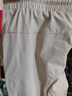 名創(chuàng)優(yōu)品（MINISO）運動休閑褲男夏季涼感速干高街高級感沖鋒工裝褲潮流 淺米 XL 曬單實拍圖