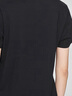 Lee25春夏新品標(biāo)準(zhǔn)版圓領(lǐng)像素花朵印花設(shè)計(jì)女短袖T恤 黑色 M  曬單實(shí)拍圖
