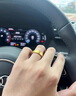妙聚福黃金情侶戒指999足金包銀戒指男女一對雙生結簡(jiǎn)約開(kāi)口情人節禮物 碎碎金男戒-總重約2.5克 開(kāi)口可調節 曬單實(shí)拍圖