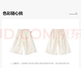 笛莎（DEESHA）兒童女童褲子2025年夏季新款小童可愛木耳邊寬松闊腿褲百搭風(fēng) 米白 120 曬單實(shí)拍圖