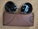 雷朋（Ray.Ban）2025新款RayBen高級感歐美男士偏光太陽鏡旅游駕駛休閑太陽眼鏡 砂黑框黑灰片 曬單實拍圖
