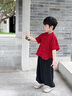 DOMIAMIAKIDS2025新款寶寶表演服禮服兒童漢服改良夏季男女童古裝短袖唐裝 男童（套裝） 150 【建議身高141-150cm】 曬單實(shí)拍圖