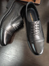 富貴鳥(niǎo)皮鞋男三接頭秋冬加絨男鞋內增高男士皮鞋商務(wù)正裝保暖棉皮鞋男 FG0020-1黑色套腳(增高單鞋款) 42 曬單實(shí)拍圖