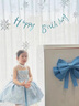G.DUCKKIDS童裝洛麗塔公主裙女童連衣裙夏季新款生日禮服蓬蓬裙兒童愛(ài)莎裙子 藍(lán)色裙子 100 尺碼2~3歲【 90-100cm】 曬單實(shí)拍圖