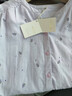 MEJU純棉雙層紗布女長(cháng)袖睡衣溫柔粉色可愛(ài)刺繡V領(lǐng)家居服套裝女裝 紫色 L (165) 116-130斤以?xún)?曬單實(shí)拍圖