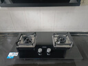海爾（Haier）燃?xì)庠钿摶Ａ姘逡患?jí)能效 家用大火力臺(tái)嵌兩用煤氣灶雙灶 熄火保護(hù) 5.2KW猛火灶B款 Q2BE53【液化氣】 曬單實(shí)拍圖