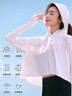 貓人（MiiOW）披肩防曬衣女冰絲短款斗篷防曬服韓版夏季皮膚風(fēng)衣時尚防紫外線 HSS6015薄霧灰 均碼 （80斤-140斤） 曬單實拍圖