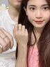AIF素圈999足銀情侶戒指情侶對戒鐘久久生日禮物送女友送男友首飾品 糖果紙足銀情侶對戒/免費刻字 曬單實(shí)拍圖