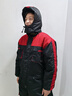 梵可梵防寒連體工作服棉服男裝套裝加厚棉衣冷庫冷鏈倉庫棉襖保暖工裝 黑色拼紅色-連體棉服 2XL /180 曬單實(shí)拍圖