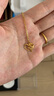 周六福愛(ài)心玫瑰黃金項(xiàng)鏈女吊墜生日禮物計(jì)價(jià)A0613735約3.49g40+5cm 曬單實(shí)拍圖