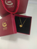 中國黃金（CHINA GOLD）黃金項鏈女首飾足金旋轉木馬吊墜七夕情人節(jié)送女友老婆生日禮物 足金木馬吊墜+贈925銀鏈 曬單實拍圖