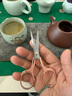唐豐中式復(fù)古茶剪茶道配件剪線頭小剪刀茶藝工具禪意高檔剪茶葉袋剪刀 曬單實(shí)拍圖