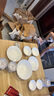 宜家（IKEA）OFTAST奧夫塔耐熱餐盤菜盤碗碟西餐盤骨碟家用套裝餐具 【6件套】碗2+深盤2+飯碗2 曬單實拍圖
