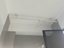 比人【免費上門安裝】頂裝晾衣桿陽臺固定晾衣架掛衣桿吊頂防風(fēng)曬衣桿 包安裝-雙桿1.5m-底座15-20cm-白 曬單實拍圖