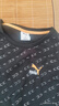 彪馬（PUMA）純棉印花休閑短袖T恤男子夏季刺繡圓領(lǐng)運(yùn)動(dòng)上衣532663 黑色-全印花-01 L (180/100A) 曬單實(shí)拍圖