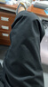 杰克·瓊斯（JACK&JONES）【七夕情人節(jié)禮物】男裝秋冬商務(wù)休閑褲男士直筒萊賽爾微彈九分褲 E40黑色 常規(guī) 34 180 曬單實拍圖