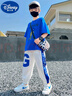 G.DUCKKIDS男童套裝夏裝2025新款中大童洋氣男孩夏季短袖時髦兒童夏款運動服 藍色黑褲子套裝 150 cm(150cm) 曬單實拍圖