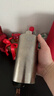 SIMELO施美樂(lè )純鈦酒壺便攜裝白酒男鈦杯父親生日禮物520情人節中秋節 皓月銀 645ml +酒杯40ml*4 曬單實(shí)拍圖