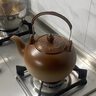 塘墨軒2.5升家用陶壺 棕色大容量明火陶瓷燒水壺帶內(nèi)膽煮茶提梁壺電陶爐 棕色佛量提梁壺+陶瓷濾芯 2500ml 曬單實拍圖