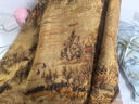金菊香云紗【國(guó)風(fēng)桑蠶絲直筒裙】夏季通勤百搭后腰松緊中長(zhǎng)款半截裙 黃色 XL(170/76A) 曬單實(shí)拍圖