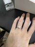 秘藍(lán)正品一克拉莫桑石鉆戒女純銀鉑金結(jié)婚求婚培育鉆石戒指情人節(jié)禮物 主鉆1克拉【莫桑鉆】 港碼12號(hào) 曬單實(shí)拍圖