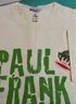 大嘴猴（paul frank）短袖t恤男士透氣純棉短袖男夏季休閑運(yùn)動(dòng)上衣外套男裝 杏色 2XL 曬單實(shí)拍圖