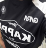 卡帕（Kappa）背靠背2025夏季新品運動短袖T恤男純棉美式休閑t恤女圓領舒適透氣 黑色990【雙面印花丨撞色美學】 M 曬單實拍圖