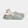 阿迪達(dá)斯 （adidas）男女童休閑涼鞋運(yùn)動透氣洞洞鞋沙灘鞋JS3729 銀色  38  曬單實(shí)拍圖