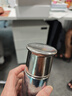 TAIC太可鈦度鈦杯子純鈦保溫杯大容量保冷水杯鈦茶杯生日禮物送禮 Pro瀚海藍420ml帶濾網(wǎng)（新款） 曬單實拍圖