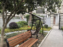 戶外陽臺吊椅蕩秋千別墅庭院搖椅雙人花園小院室外農村院子吊床 （特價）陽光板夏威夷雙人秋千 曬單實拍圖