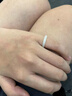 京鑒和田玉羊脂白玉戒指玉石指環(huán)尾戒復(fù)古玉扳指男女情侶款對(duì)戒冷淡風(fēng) 細(xì)款15mm 曬單實(shí)拍圖