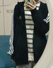 阿迪達斯 （adidas）經(jīng)典三道杠 外套 運動(dòng)服立領(lǐng) 夾克 衛衣 男女 GK9032（連帽款) XL 曬單實(shí)拍圖