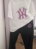 木木屋女童套裝夏季2025新款洋氣初中學生大童女孩衣服兒童時尚運動夏裝 白色T恤+黑色褲子 170 適合160-170cm年齡14-15歲CM 曬單實拍圖