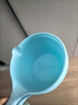 家用廚房水瓢加厚塑料水勺洗澡舀水勺漂流舀子水瓢兒童洗頭水勺子 透明水瓢三色各1個(gè) 曬單實(shí)拍圖
