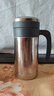 JRINKTEEA日本品牌純鈦保溫杯辦公杯男茶水分離泡茶杯養生鈦杯商務(wù)禮品定制 （Prometheus鈦杯+小鈦杯）450ml 曬單實(shí)拍圖