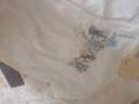 辰衣純美式潮牌藤蔓花卉刺繡純棉白色短袖t恤女夏季街頭hiphop情侶上衣 白色（純棉優(yōu)質(zhì)版） XL 曬單實(shí)拍圖