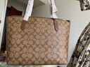 蔻馳（COACH）【官方授權(quán)店】奢侈品女包ZIP30系列托特包單肩手提包送女友禮物 4455IME74卡其棕色配色 曬單實拍圖