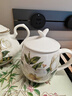 品來運(yùn) 歐式家用茶壺陶瓷泡茶壺耐熱英式咖啡壺可加熱下午茶壺大容量 茶花 英式茶壺 曬單實(shí)拍圖
