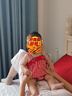 班喜迪嬰兒衣服夏季嬰幼兒連體衣寶寶外出服夏裝薄款包屁衣超萌吊帶哈衣 紅色 80cm 曬單實(shí)拍圖
