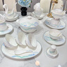 唐帕景德鎮(zhèn)高級(jí)餐具碗盤(pán)家用2024新款中式陶瓷高端碗碟套裝輕奢喬遷 38件套裝配太子煲 6人適用 曬單實(shí)拍圖