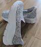 斯凱奇（Skechers）閃穿鞋女鞋蕾絲單鞋透氣休閑鞋軟底平底鞋健步鞋一腳蹬158858 曬單實拍圖
