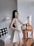 RICH IN CHEESE舒胡蕾 生日裙【系列合集】法式赫本風西裝收腰連衣女夏季高級感 無袖短裙【奶白色】 S （100斤以內(nèi)） 曬單實拍圖