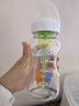 布朗博士玻璃奶瓶 0-3月新生嬰兒防脹氣防嗆 寬口徑奶瓶270ml 雙兔 曬單實(shí)拍圖