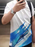 李寧羽毛球服男女排汗吸濕速干涼爽運(yùn)動(dòng)比賽套裝T恤羽毛球短袖短褲 AATT021 標(biāo)準(zhǔn)白-4 XL 曬單實(shí)拍圖