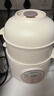 美的（Midea）電燉鍋電蒸鍋 煮粥嬰兒輔食鍋專用燉湯盅煲湯鍋輔食鍋燉盅1L隔水燉 蒸燉一體多功能鍋 MD-DZE1068 曬單實拍圖