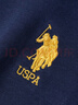U.S. POLO ASSN.衛(wèi)衣男春秋季新款圓領(lǐng)運(yùn)動(dòng)休閑服外套保羅男士t恤上衣服藏青L 曬單實(shí)拍圖